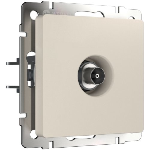 Розетка TV Оконечная без рамки Werkel 1-м. йвори матовый картинка